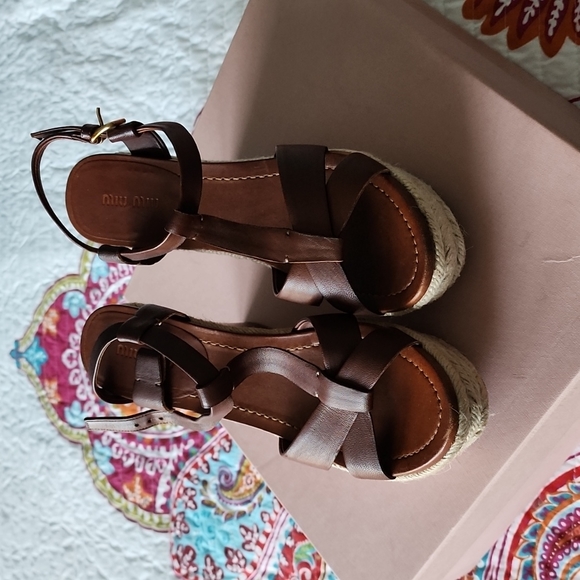 Brand New Miu Miu Wedges - Picture 2 of 3